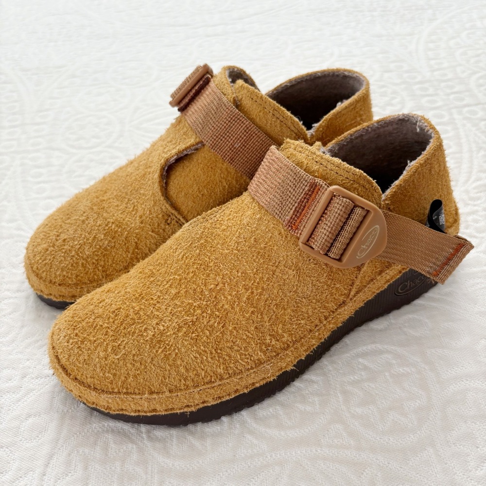 Chaco Women's‎ Waterproof Suede Paonia Shoe, Caramel Brown